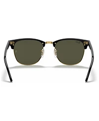 Ray-Ban Unisex Low Bridge Fit Sunglasses, RB3016F Clubmaster Classic 55