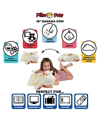 Pillow Pets Sweet Scented Banana Cow Plush Toy