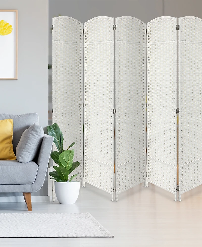 Sorbus 6' Tall Extra Wide Wood Room Divider Privacy Screen