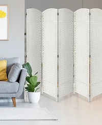 Sorbus 6' Tall Extra Wide Wood Room Divider Privacy Screen