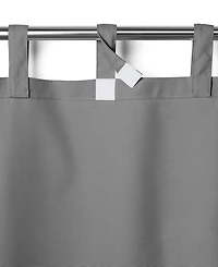 Elrene Home Fashions Matine Solid Tab Top Indoor/Outdoor Window Curtain