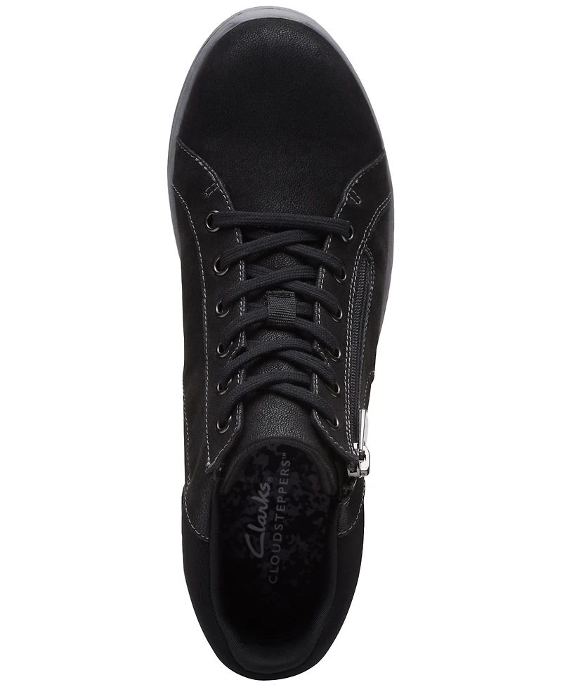 Clarks Women's Breeze Glide Lace-Up Zip Sneakers