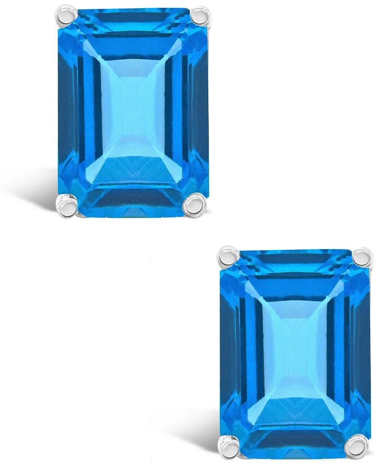 Topaz (4 ct. t.w.) Stud Earrings 14K Yellow Gold or White