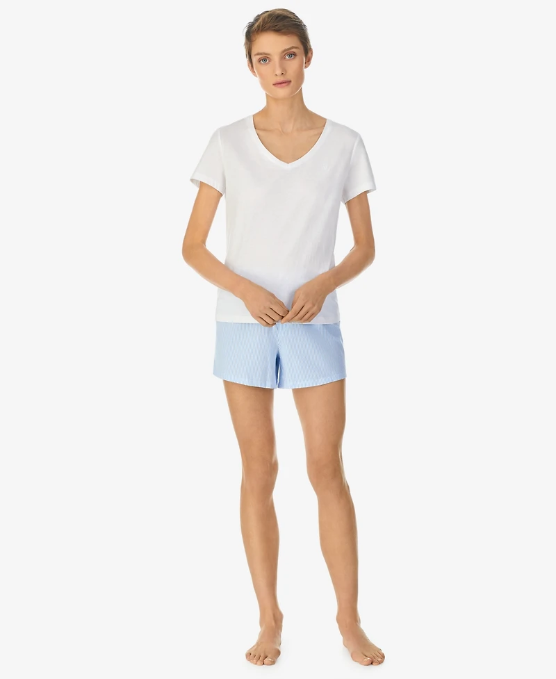 Lauren Ralph Lauren Classic Striped Boxer Pajama Short