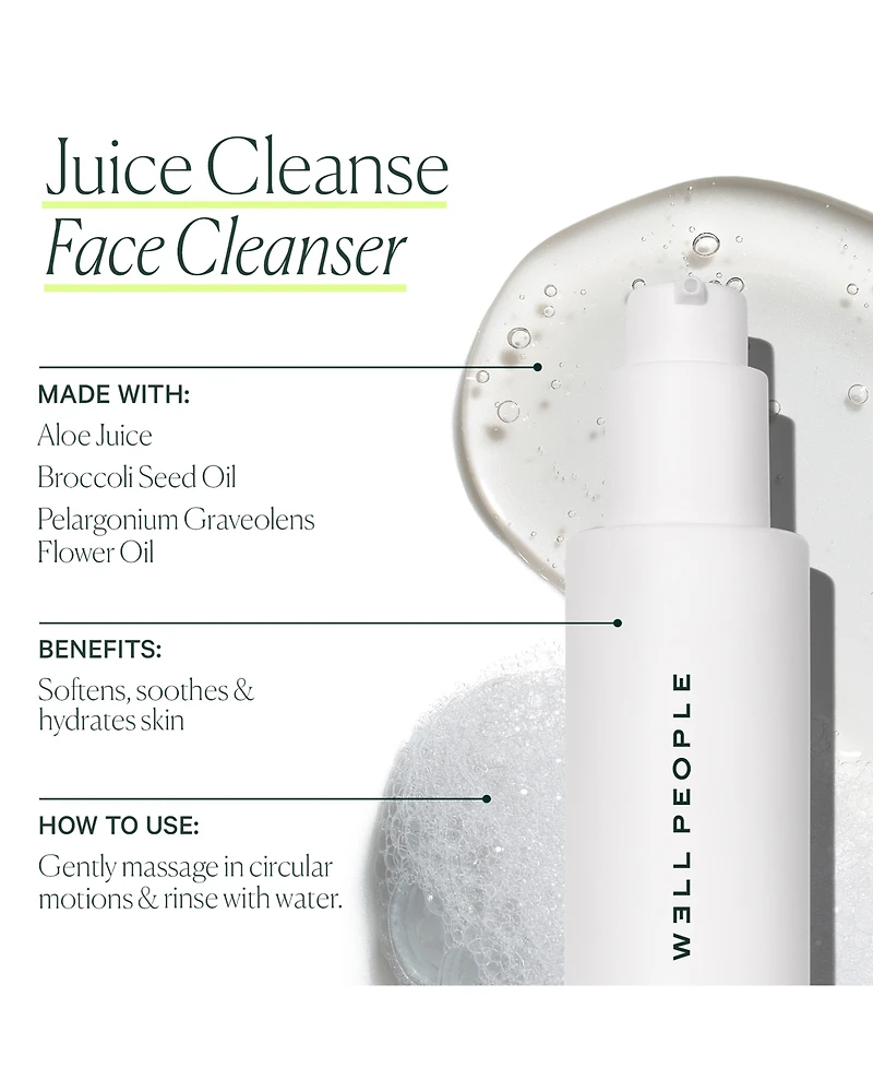 Well People Juice Cleanse Soothing Aloe Face Cleanser