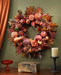 Nearly Natural 28" Harvest Wreath