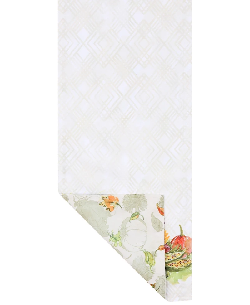 Laural Home Cornucopia Harvest Table Runner, 13" x 72"