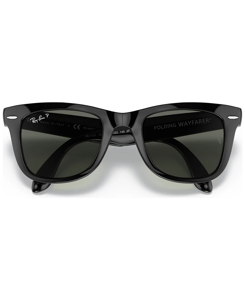 Ray-Ban Polarized Sunglasses, RB4105 Folding Wayfarer