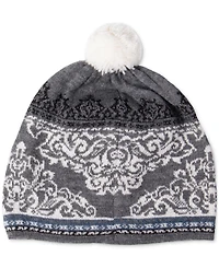 Simply Natural Women's Embroidered Alpaca Melia Beanie