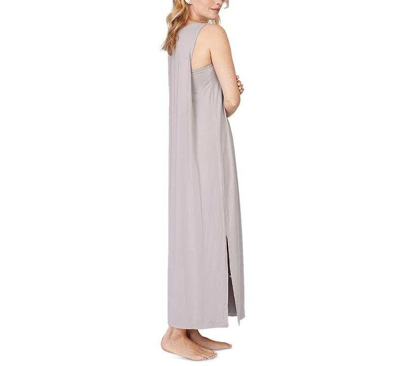Pure Fiber Pleated Back Drape Dress