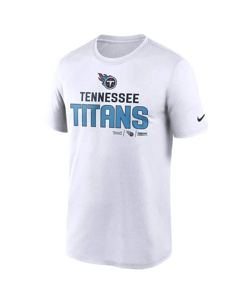 Men's Nike White Tennessee Titans Legend Community Performance T-shirt