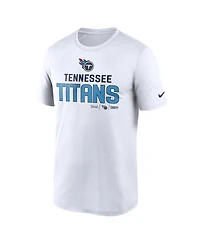 Men's Nike White Tennessee Titans Legend Community Performance T-shirt