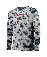 Men's New Era Black Atlanta Falcons Tie-Dye Long Sleeve T-shirt