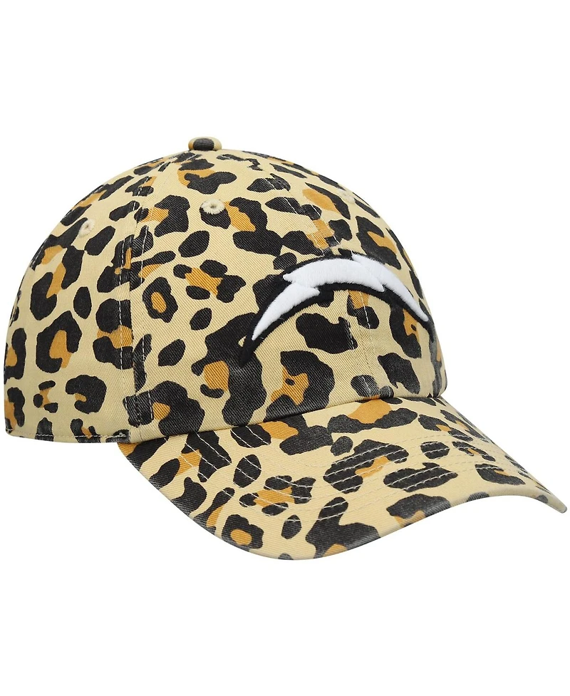 Women's '47 Tan Los Angeles Chargers Bagheera Clean Up Allover Adjustable Hat