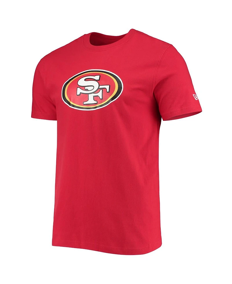 Men's New Era Scarlet San Francisco 49ers Patch Up Collection Super Bowl Xxix T-shirt