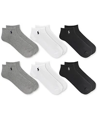 Polo Ralph Lauren Men's 6-Pack Performance Sport Low Cut Socks