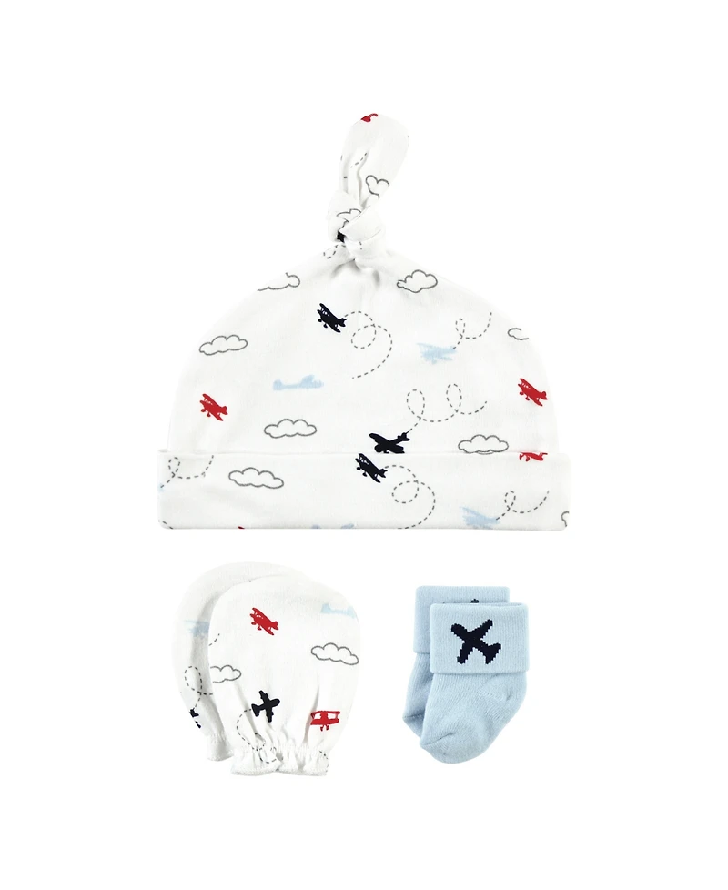 Hudson Baby Baby Boys Hudson Caps, Mittens and Socks Set, Sea Friends, 0-6 Months