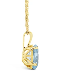 Macy's Topaz (3-5/8 ct. t.w.) Pendant Necklace in 14K Yellow Gold
