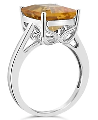 Macy's Citrine (3-1/7 ct. t.w.) Ring 14K White Gold