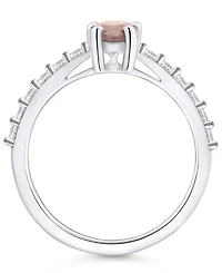 Macy's Morganite (3/4 Ct. T.w.) and Diamond (1/3 Ring 14K Gold