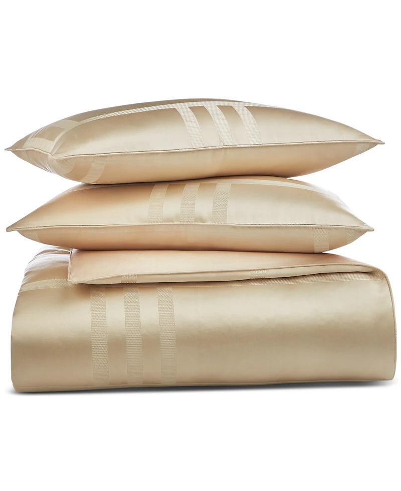 Hotel Collection Structure Gold 3-Pc. Duvet Cover Set, King, Exclusively at Macy's