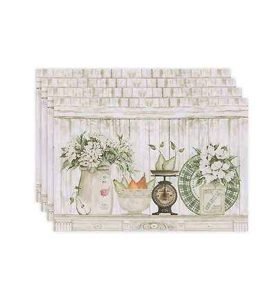 Laural Home French Pears Set of 4 Placemats, 13" x 19"