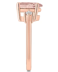 Macy's Morganite and Diamond Ring (1-5/8 ct.t.w 1/10 ct.t.w) 14K Rose Gold