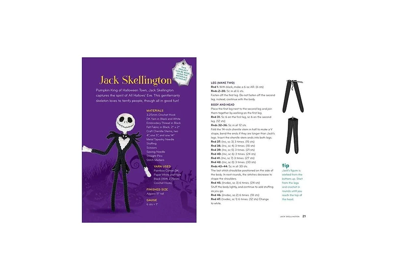 Disney Tim Burton's: The Nightmare Before Christmas Crochet by Ilaria Caliri
