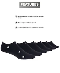 Adidas Women's 6-Pk. Athletic Cushioned No-Show Socks