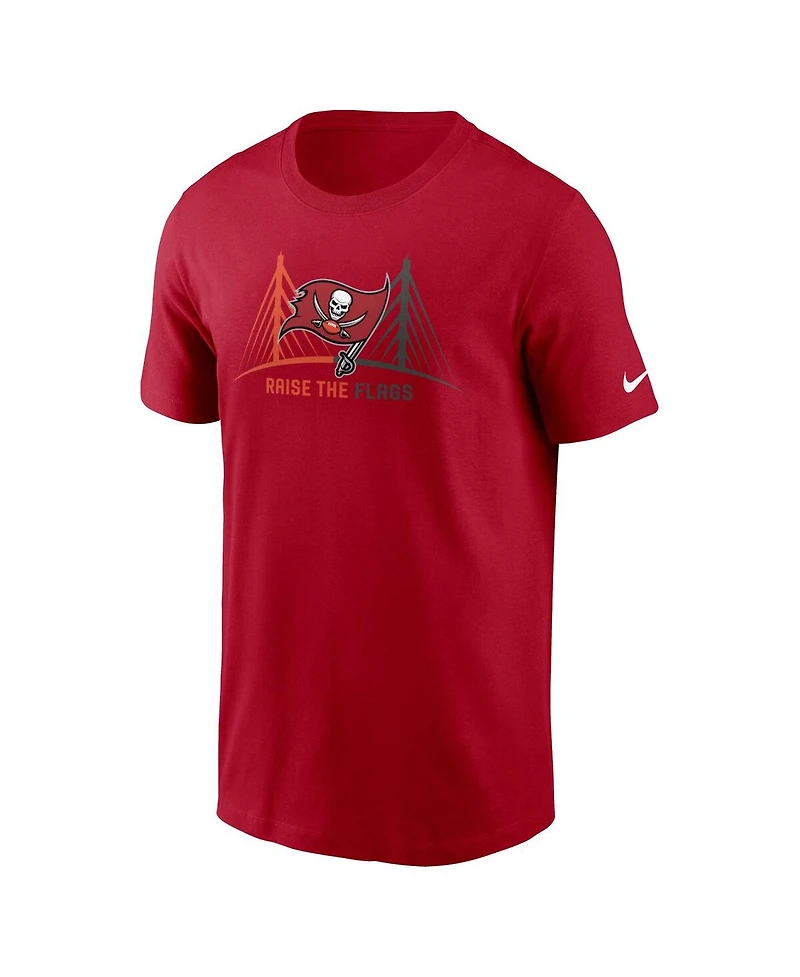 Men's Nike Red Tampa Bay Buccaneers Essential Local Phrase T-shirt