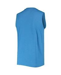 Men's New Era Royal Los Angeles Rams Brushed Sleeveless Tank Top