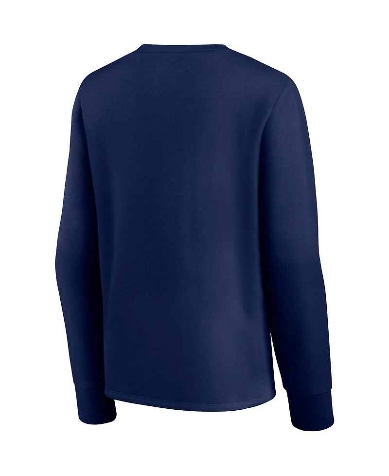 Women's Fanatics College Navy Seattle Seahawks Ultimate Style Pullover Sweatshirt