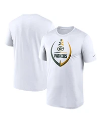 Men's Nike White Green Bay Packers Icon Legend Performance T-shirt