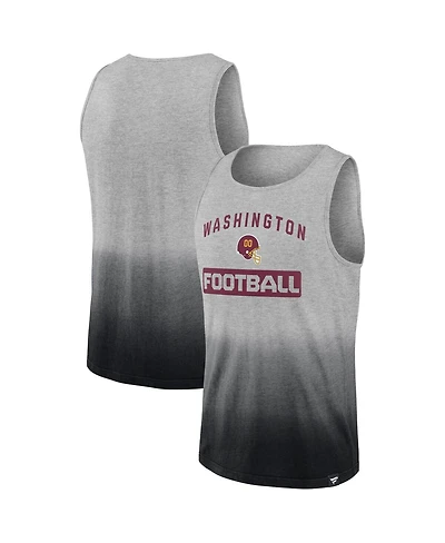 Men's Fanatics Heathered Gray and Black Washington Commanders Our Year Tank Top