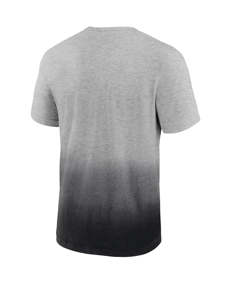 Men's Fanatics Heathered Gray, Black Washington Football Team Team Ombre T-shirt