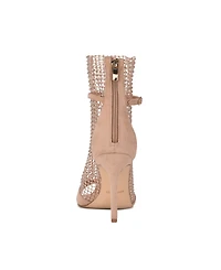 Nine West Women's Imery Mesh Peep Toe Booties