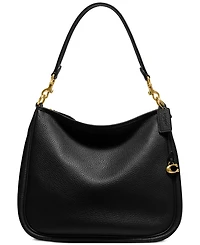 Soft Pebble Leather Cary Shoulder Bag with Convertible Straps