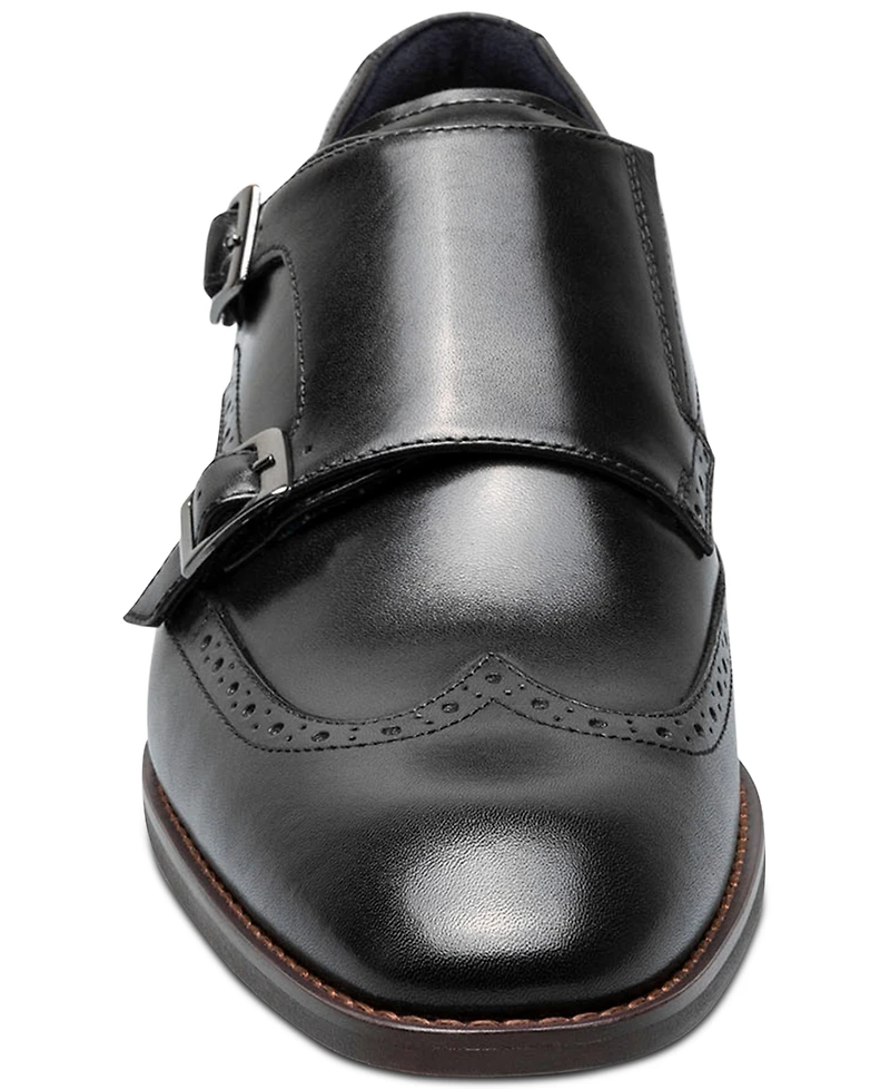 Stacy Adams Men's Karson Wingtip Double-Monk Strap Dress Shoe