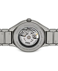 Rado Unisex Swiss Automatic True Secret Diamond (1/8 ct. t.w.) Gray Ceramic Bracelet Watch 40mm