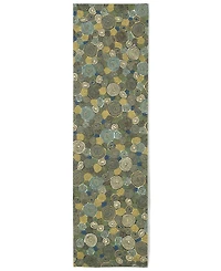Liora Manne' Visions Iii Giant Swirls 2'3" x 8' Runner Outdoor Area Rug