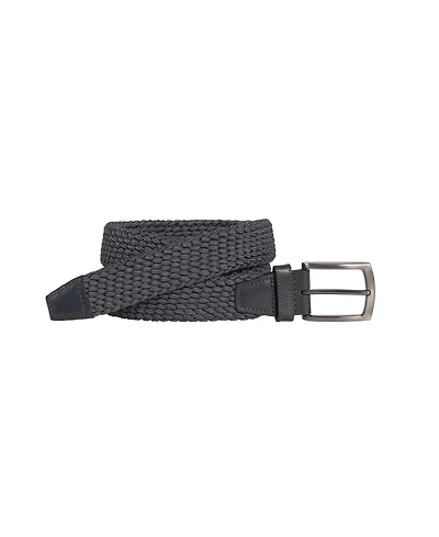 Johnston & Murphy Men's Woven Stretch-Knit Belt