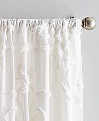 Peri Home Gates Tufted Chenille Pole Top 2-Piece Curtain Panel Set