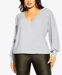 City Chic Plus Size Glowing Top
