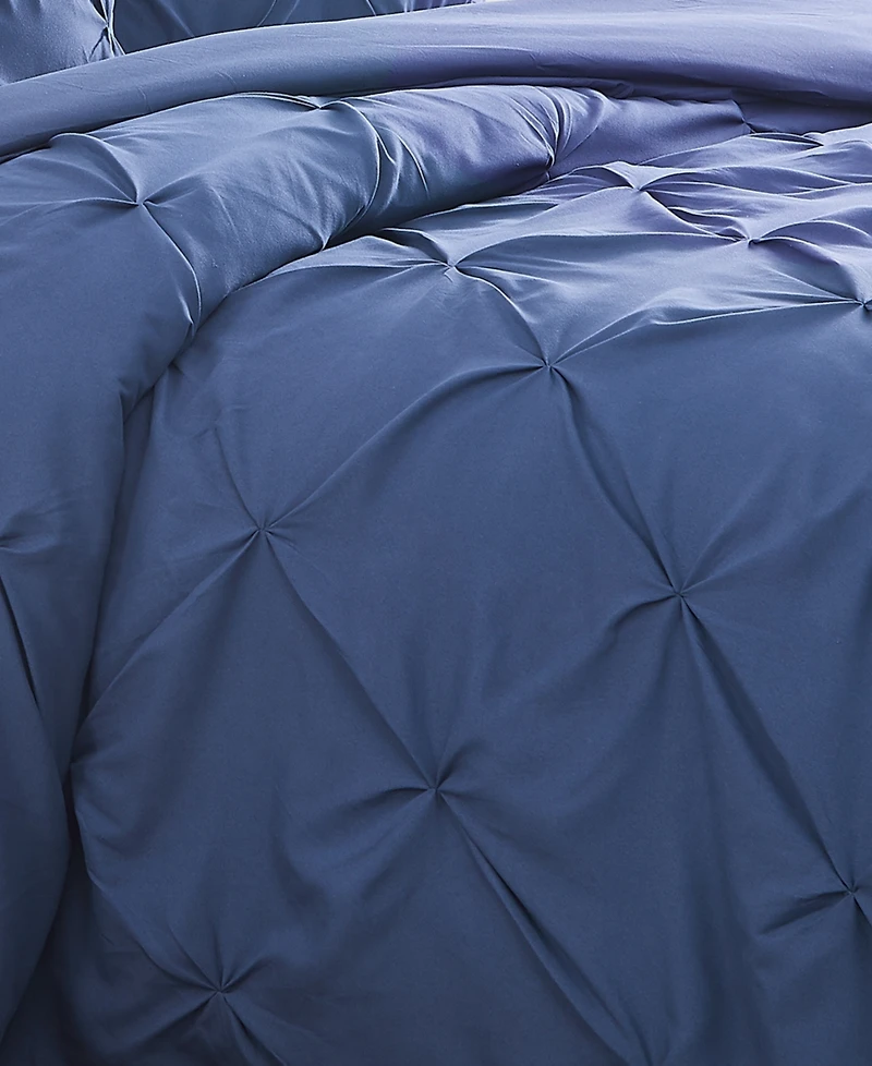 Southshore Fine Linens Pintuck 3 Piece Duvet Cover Set, King/California King