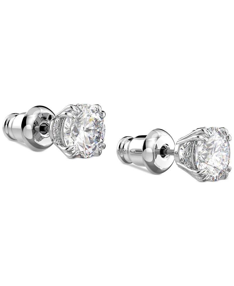 Swarovski Silver-Tone Constella Crystal Stud Earrings