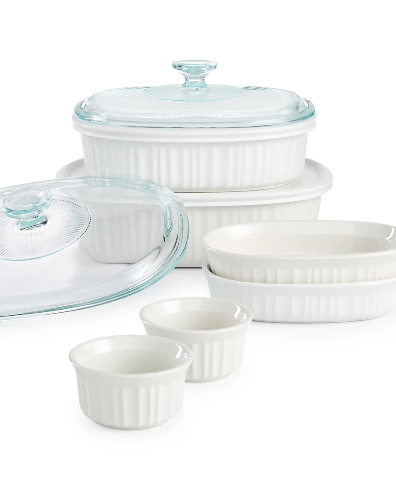 Corningware French White 10 Piece Bakeware Set, Exclusively at Macy's