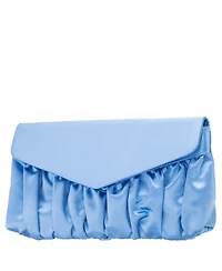 Nina Salome Satin Pleated Clutch