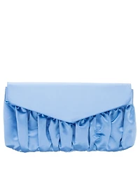 Nina Salome Satin Pleated Clutch