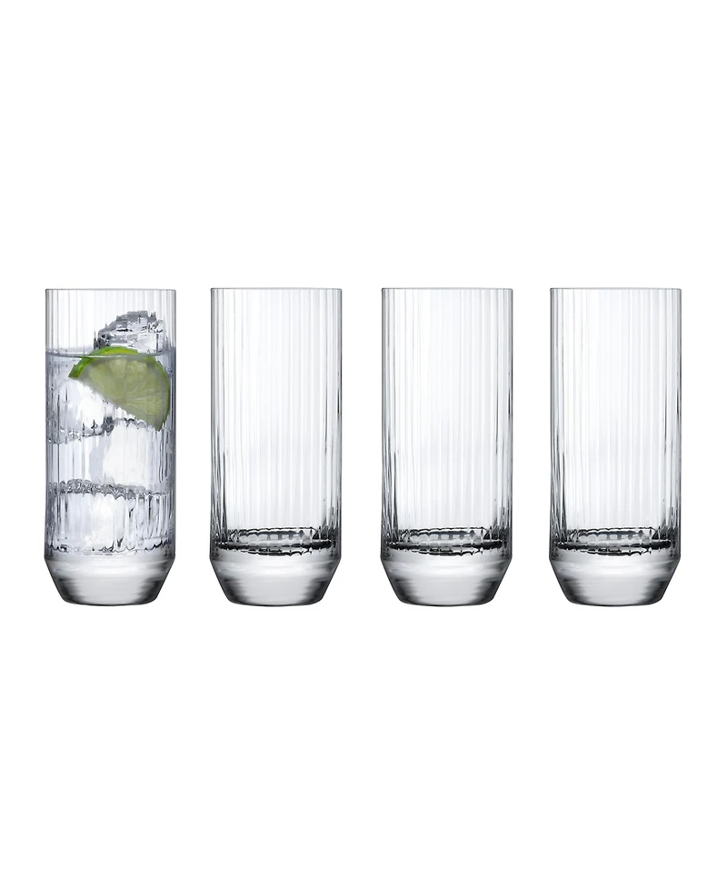 Nude Glass 10.14 oz. Big Top High Ball Glass, Set of 4