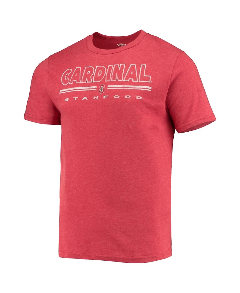 Men's Concepts Sport Heathered Charcoal, Cardinal Stanford Meter T-shirt and Pants Sleep Set